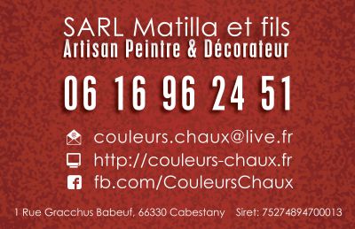 Carte de visite Verso