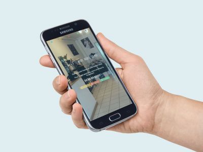 Aperçu du site sur un téléphone
