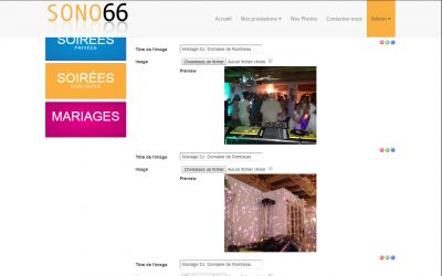 Création et modification des photo d'une soirée